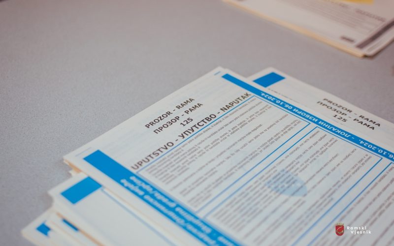 OPĆINSKA IZBORNA KOMISIJA PROZOR-RAMA: Javni poziv za prijavu kandidata za predsjednike/zamjenike predsjednika biračkih odbora