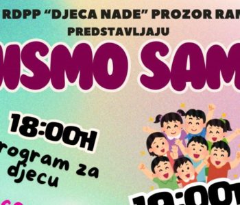 NAJAVA: Humanitarna glazbena manifestacija “Nismo sami”