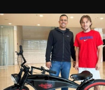 Luka Modrić dobio bicikl iz Travnika od Pere Desnice