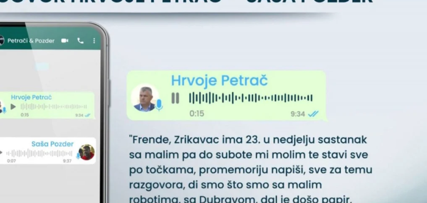 Novi set WhatsApp poruka otkriva organizaciju na relaciji Petrač-Pozder-Roić-Beroš