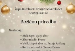 NAJAVA: Božićna priredba u župi Rumboci