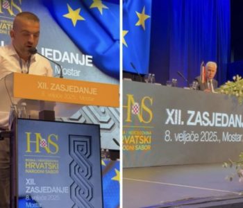 Izaslanik iz Čapljine članove HNS-a nazvao neprijateljima hrvatskog naroda, iznervirani Čović mu oduzeo riječ