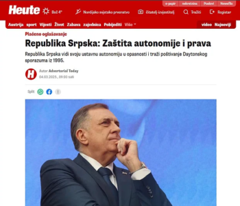Dokaz da je Dodik “očajan”: Plaćeni članak o “zaštiti RS-a” osvanuo u austrijskim novinama