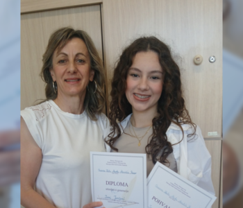 Ivona Juričević učenica generacije Osnovne škole Marka Marulića u Prozoru