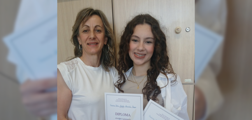 Ivona Juričević učenica generacije Osnovne škole Marka Marulića u Prozoru