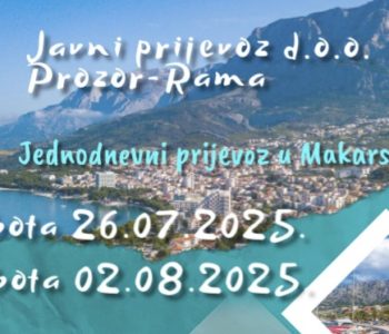 JAVNI PRIJEVOZ: Jednodnevni prijevoz u Makarsku