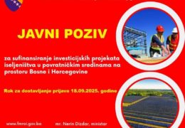 Javni poziv Federalnog ministarstva  raseljenih osoba i izbjeglica