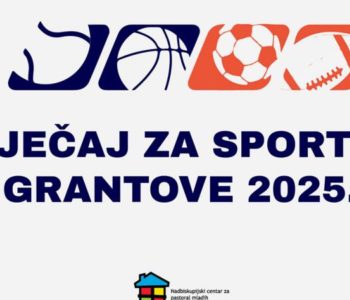 Natječaj Nadbiskupijskog centra za pastoral mladih za dodjelu sportskih grantova