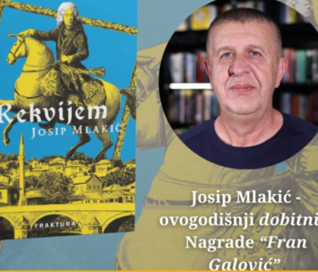Josip Mlakić dobitnik nagrade Fran Galović za roman “Rekvijem”