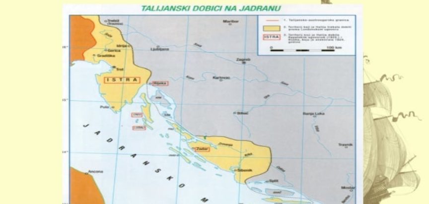 Rapalskim ugovorom 1920. Hrvatska je izgubila Istru, kvarnerske otoke, Rijeku i Zadar