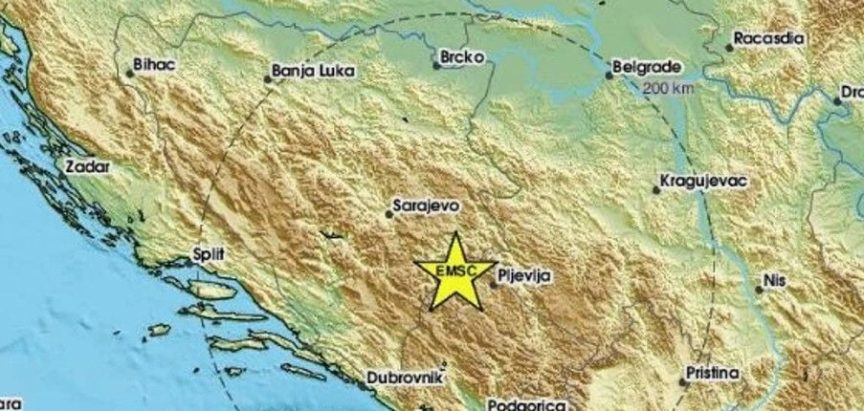 BiH pogodila dva slabija potresa u razmaku od pola sata
