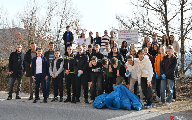 U nastavku realizacije projekta „Manje otpada za ugodniji okoliš Prozora-Rame“ sudjelovali učenici iz Prozora i djelatnici JKP „Vodograd“