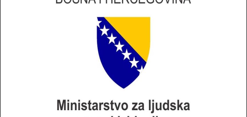Javni poziv Ministarstva  za ljudska prava i izbjeglice BiH za prijedloge projekata obnove i izgradnje komunalne, socijalne infratrukture i elektrifikacije