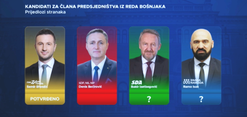 Tko su kandidati za Predsjedništvo BiH