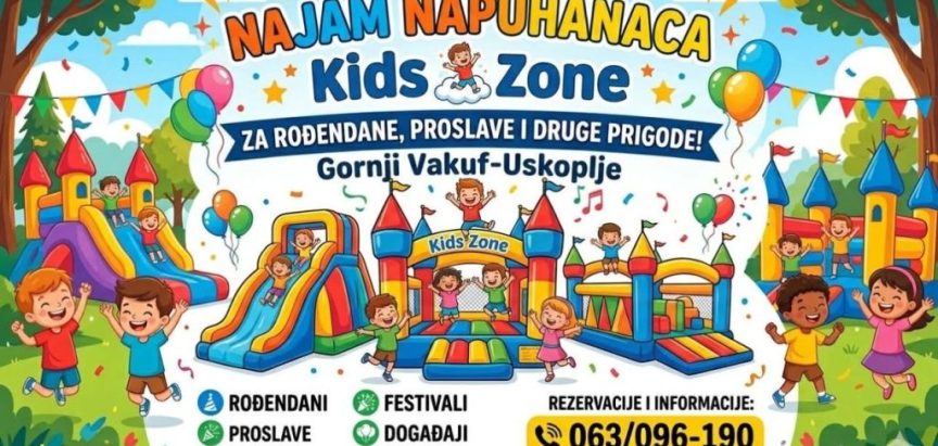 PROMO: Kids Zone Gornji Vakuf-Uskoplje svako dvorište pretvara u pravo mjesto zabave