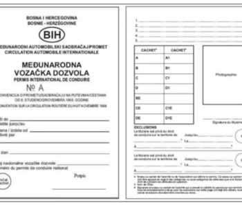 Što je potrebno za izdavanje međunarodne vozačke dozvole BiH