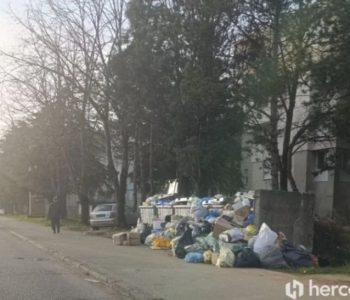 Mostar i jutros zatrpan smećem