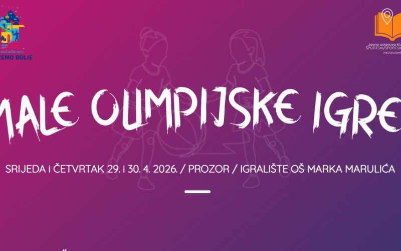 NAJAVA: Male olimpijske igre 2026 u Prozor-Rami