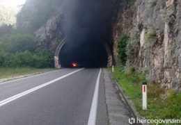 Gorjele instalacije u tunelo Solakovac