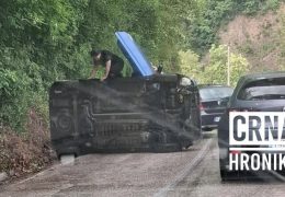 U prometnoj nezgodi kod Gračaca na magistralnoj cesti Jablanica – Prozor u spašavanju sudjelovali policijski kadeti
