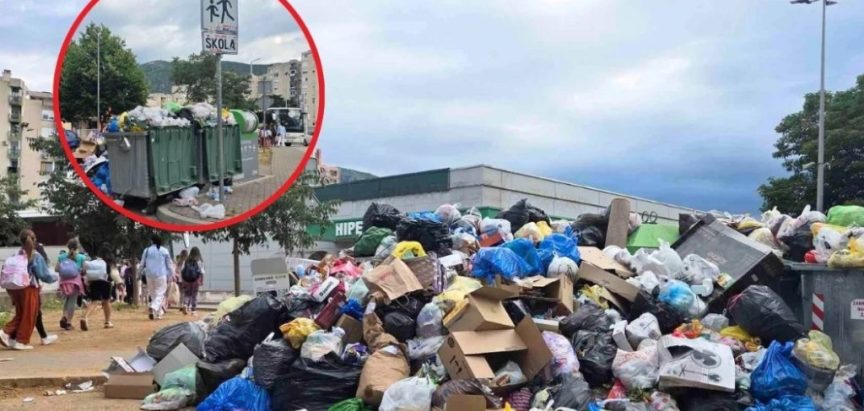 Mostar zatrpan smećem