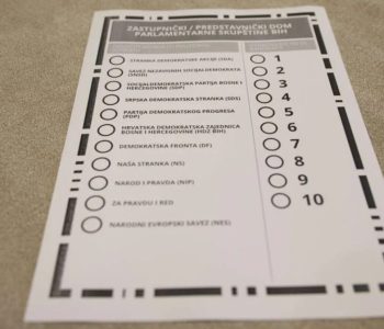 Novi glasački listići u BiH bez imena i prezimena kandidata