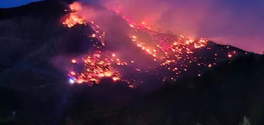 Vatrogasci cijelu noć gasili požar na Rujišti, očekuje se pomoć iz zraka