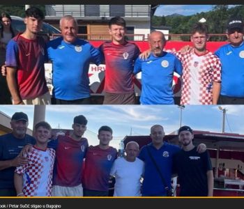 PETAR SUČIĆ hrvatski nogometni reprezentativac boravio u svojoj Kandiji u Bugojnu