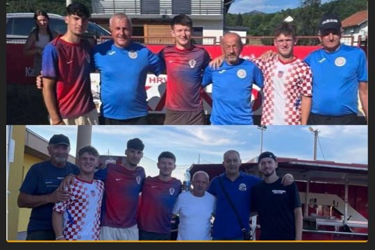 PETAR SUČIĆ hrvatski nogometni reprezentativac boravio u svojoj Kandiji u Bugojnu