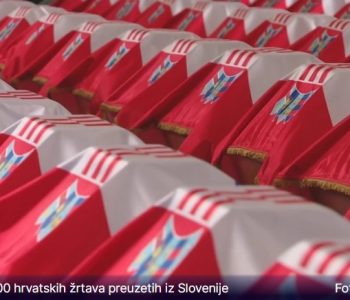 Pokopani posmrtni ostaci 500 hrvatskih žrtava iz grobnica u Sloveniji