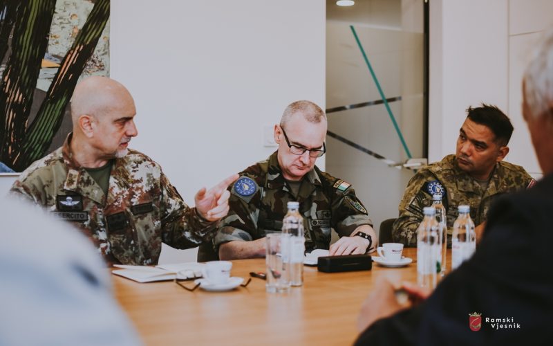 Načelnik dr. Jozo Ivančević se sastao sa zapovjednikom EUFOR-a, general-bojnikom Mauriziom Frondom
