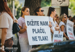 Prosvjed pred Vladom HNŽ-a, pravosudni službenici spremaju opći štrajk