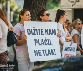 Prosvjed pred Vladom HNŽ-a, pravosudni službenici spremaju opći štrajk