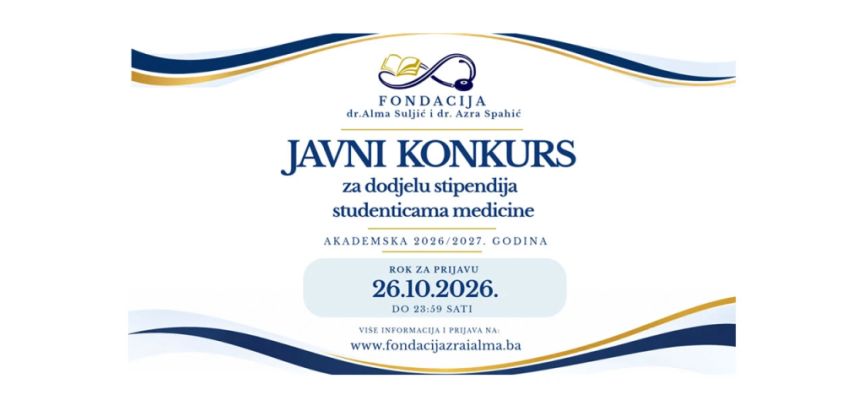 OTVOREN NATJEČAJ: Fondacija dodjeljuje 8.000 KM budućim liječnicama