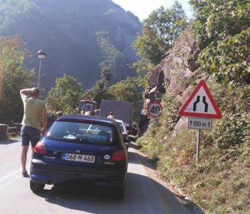 Usporen promet na magistralnom putu Prozor – Jablanica
