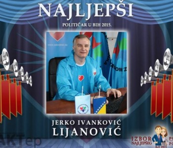 Jerko Ivanković Lijanović pobijedio na izboru za najljepšeg političara BiH u 2015.